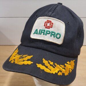 AIRPRO Laurels Hat Snapback Vintage 80s Cap Trucker black